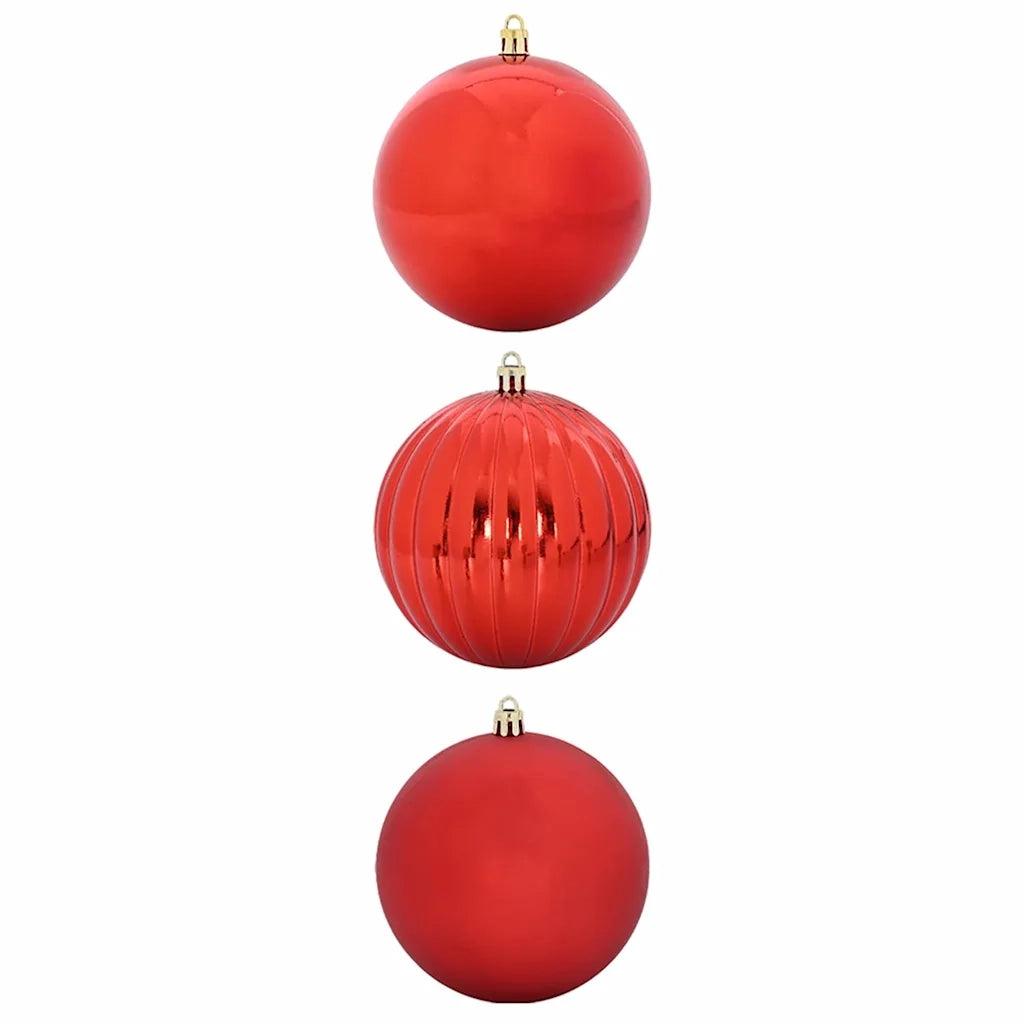 Set di palline di Natale XXL 3 pz Rosso Plastica CFW6649512