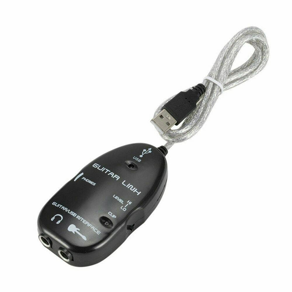 Trade Shop - Adattatore Amplificatore Per Chitarra Basso Interfaccia Usb Cavo Cuffie Jt3624 -