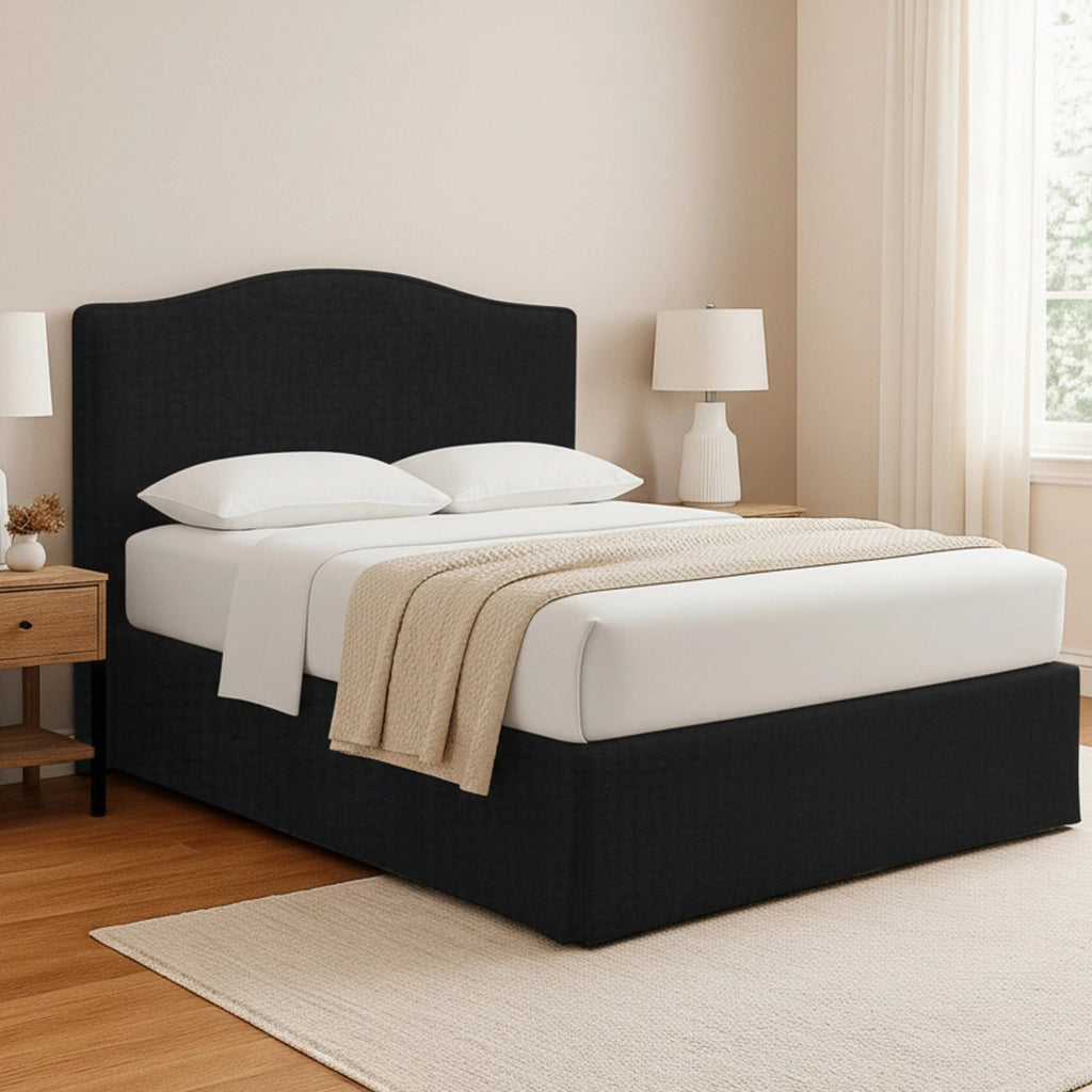 Runcorn, Letto Piazza e Mezza Sfoderabile Made in Italy, Grigio Scuro