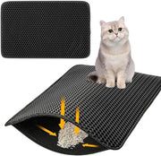 Matrice per gatti, Matrice per gatti 90x60cm, Matrice per gatti, Matrice per gatti acqua resistente, Progettata a doppia lastra, con tessuto a mosaico, Matrice per gatti facile da pulire per gatti e cani