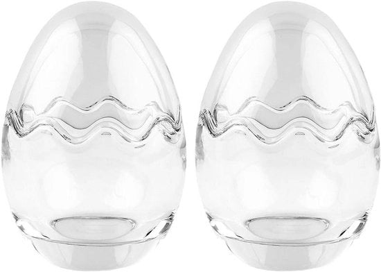 Set decorativo per vaso di vetro a doppio strato - Coperchio rimovibile - Riempibile - Translucido - 116 cm di altezza - Ø 82 cm