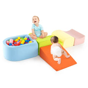 Set di 5 blocchi morbidi per arrampicata 61 x 46 x 30 cm maggiore sicurezza creatività dei bambini in pelle scamosciata colorata 20_0016294