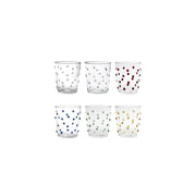 Bicchiere Zafferano Party Tumbler 45 Cl Set Multicolore 6 pezzi In Vetro