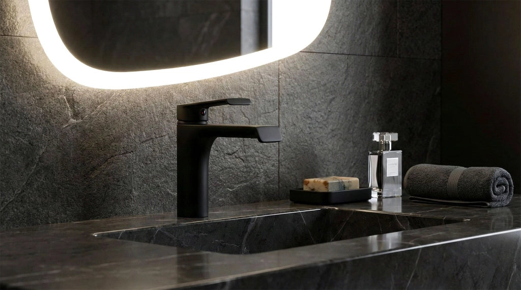 Rubinetto Da Lavabo Rea Hass Black Low