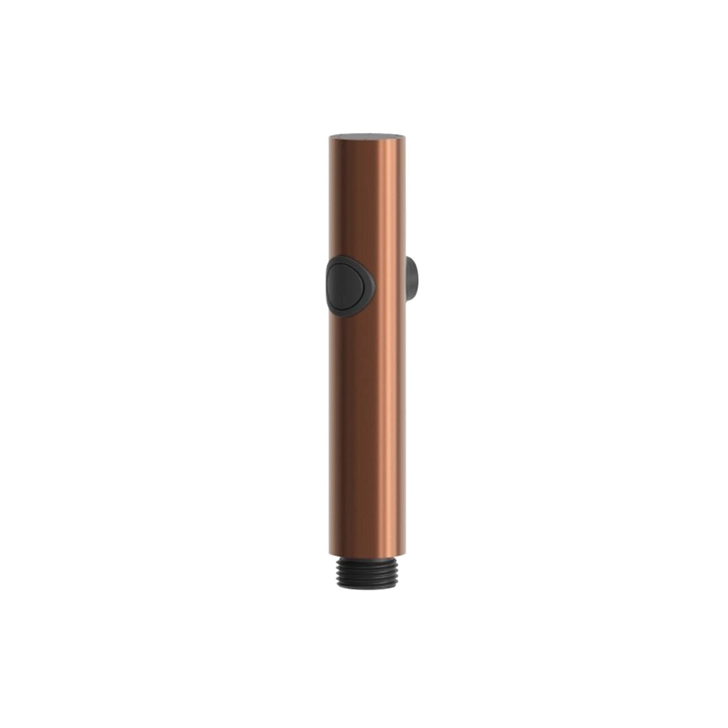SINED Doccetta Water Oro Rosa Inox per Bidet con Attacco Universale e Getto dAcqua a Pulsante On-Off - Modello Levante
