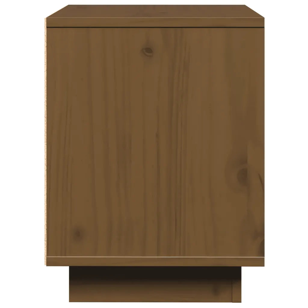 Comodini 2 pz-Set di 2 Tavolino da notte Ambra 40x30x40 cm in Legno Massello di Pino 337843