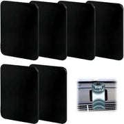 Pads antislip 6 in pack con gel nano Pads auto antislip viso inferiore e superiore adesivi Piastra di guida auto riciclabile (nero)