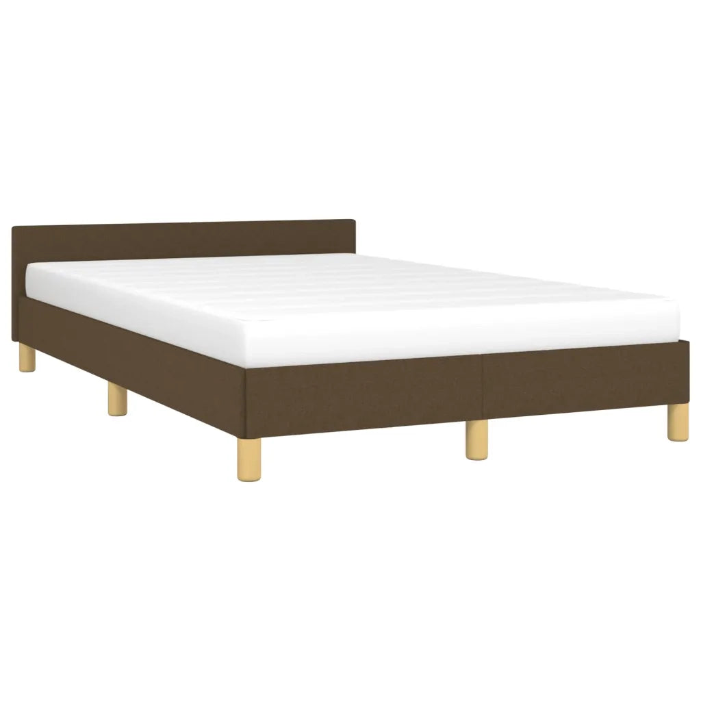 Giroletto senza Materasso Marrone Scuro 80x200 cm in Tessuto
