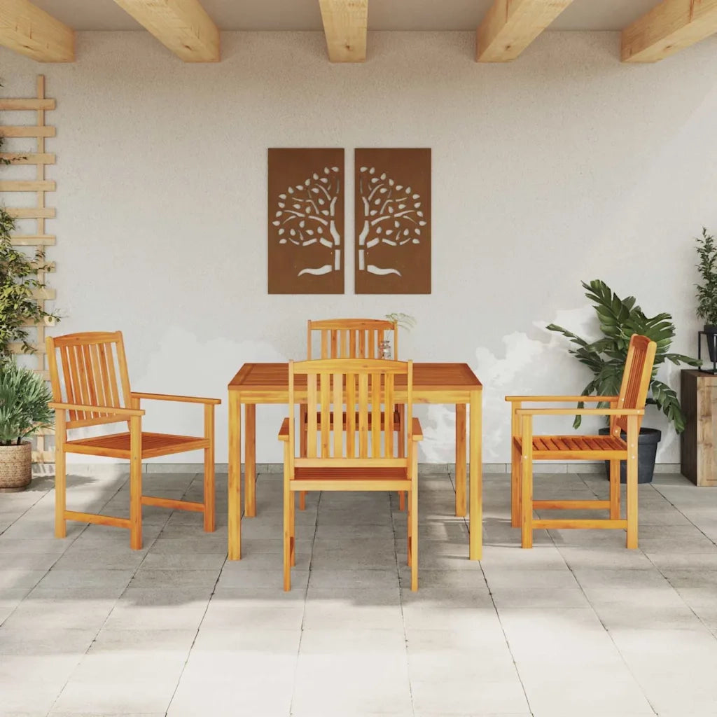 Set da Pranzo per Giardino 5 pcs Marrone 3375683