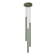 Lampadario moderno verde oliva 3 luci G9 VELINO Pure Lume