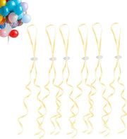 Slitte per palloncino ad elio - 100 pezzi dorati con cordino per palloncini - festa di matrimonio e compleanni