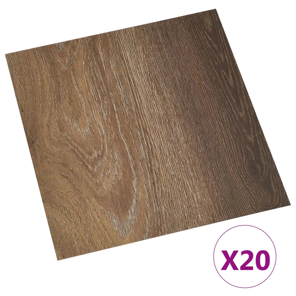 Plance per Pavimentazione Autoadesiva 30,5 x 30,5 cm 20 pcs PVC 42046357