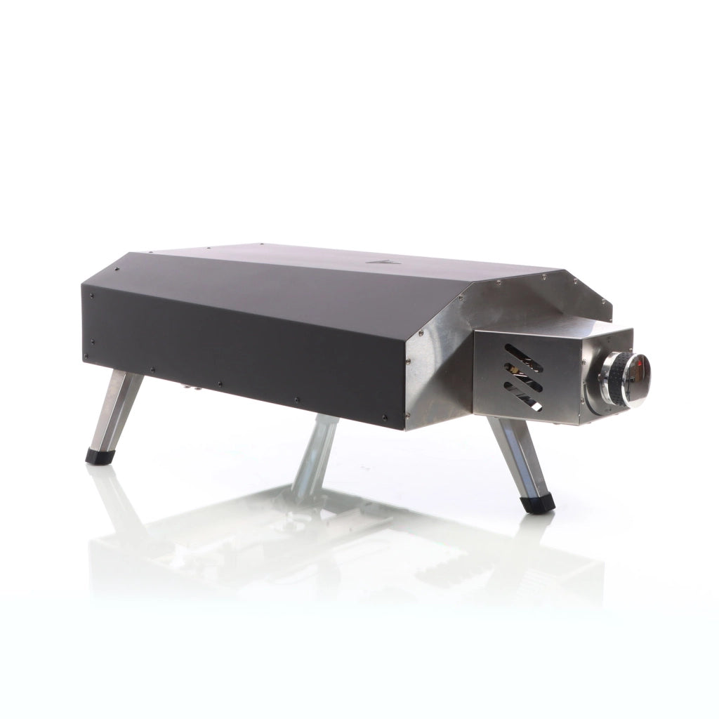 Toboli Forno per pizza a gas con pietra Ø330mm con funzione girevole Fornetto portatile da esterno