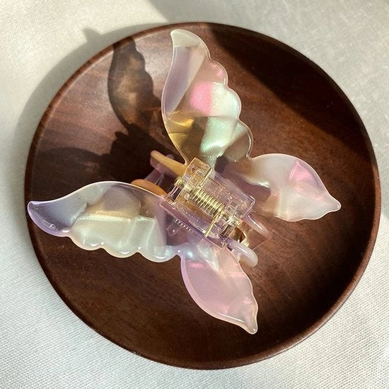 Clip per capelli in plastica spessa - rossa - accessori per capelli retrò - adatto per donne e ragazze