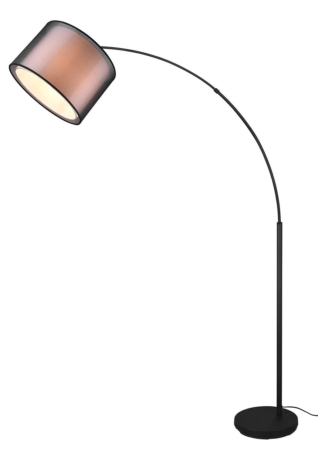 Piantana da Interno Attacco E27 in Metallo Nero Opaco