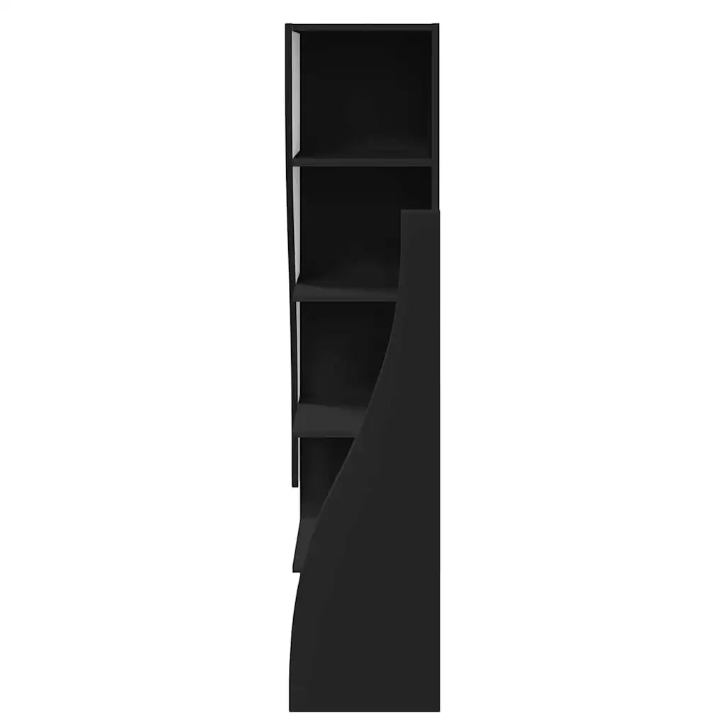Mobile angolare Nero 32x32x140cm Legno multistrato 889876