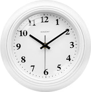 Orologio da Parete, Piccola 23 cm/8,5 pollici, Orologio da Parete senza Tic senza Batterie per Sala da Pranzo Camera da Letto Cucina Ufficio Bagno (Bianco)