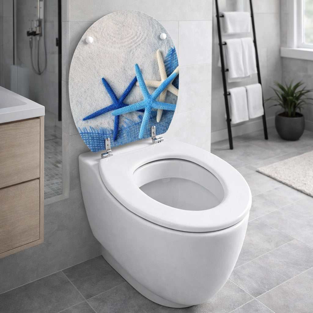 SEDILE COPRIWATER UNIVERSALE PER BAGNO COPRI WC WATER IN LEGNO 19" Mod. 69006