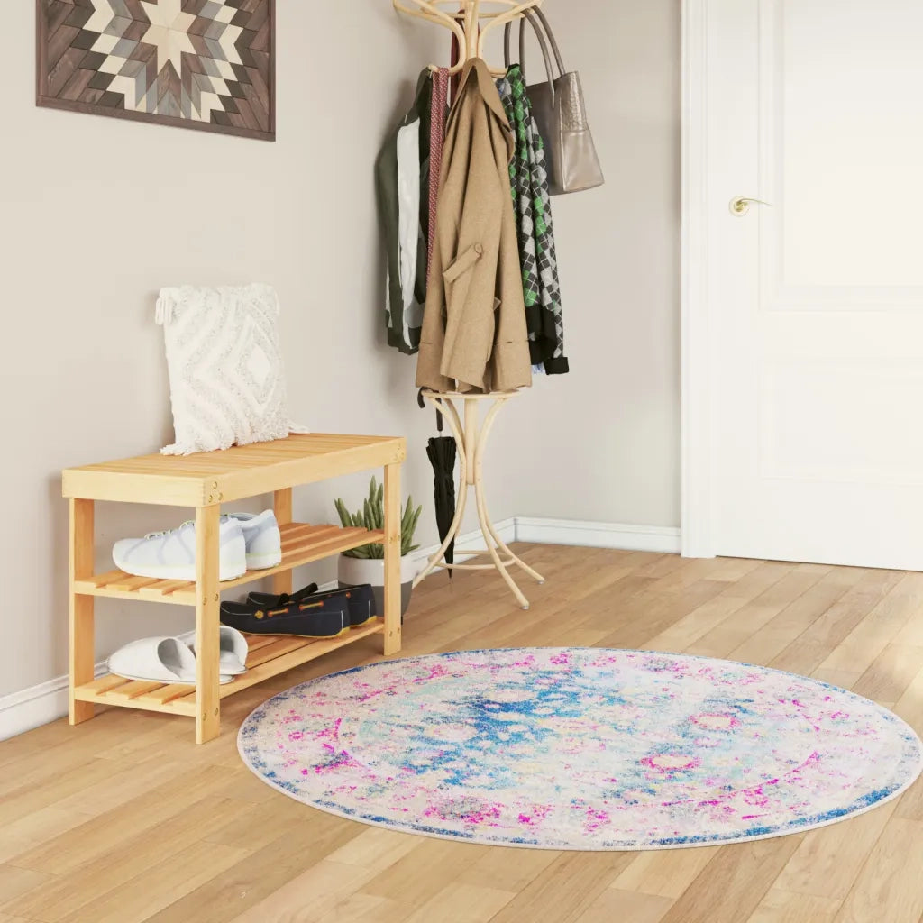 Tappeto Lavabile Multicolore Ø 120 cm 136602
