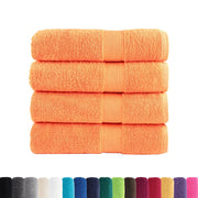 Asciugamani da bagno Premium SOLUND 4 pz | Teli per bagno Arancione 100x150 cm 600 g/m2