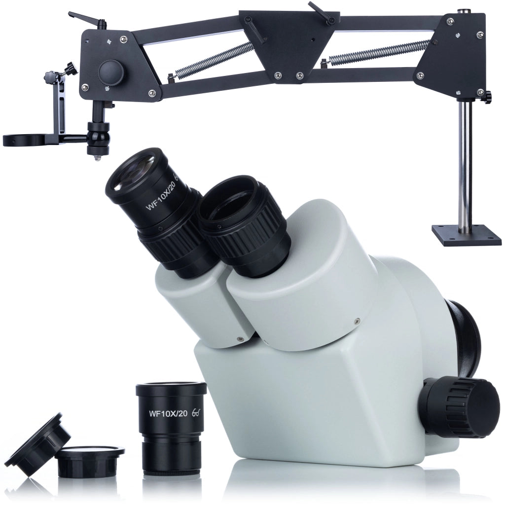 Microscopio Stereoscopico Binoculare Proxima Pro MSPP-B-WDMS2 – Oculare WF10x/20, Illuminazione LED 144, Zoom 7x–45x