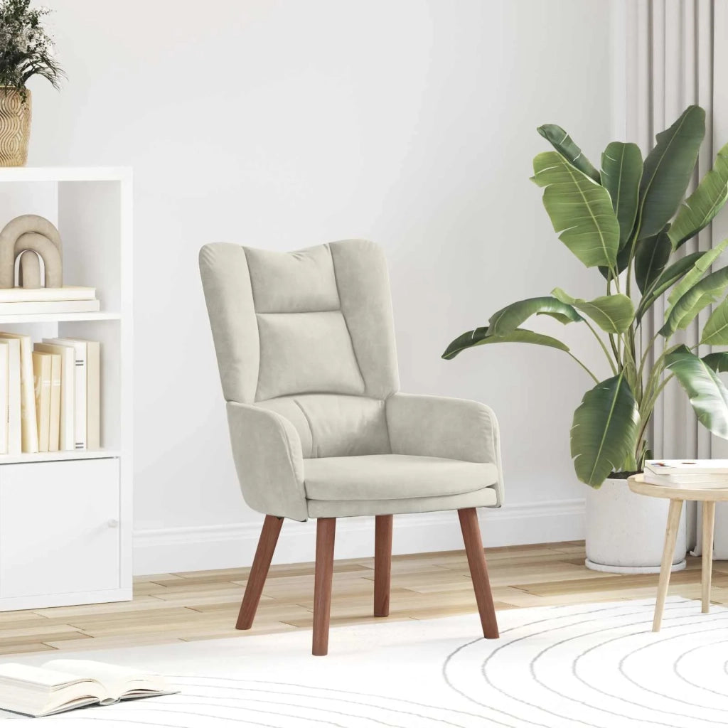 poltrona Crema 63 x 67 x 94 cm Velluto 42001811