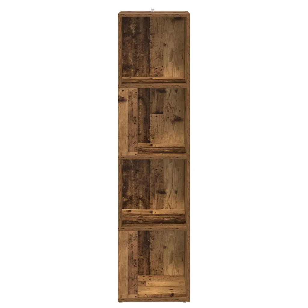 Scaffale Angolare Legno Vecchio 33x33x132 cm in Truciolato 856722