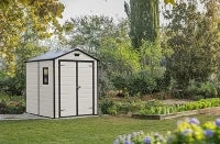 Casetta da Giardino Manor 6x8, Beige, 185,8 X 236,8 X 227 h