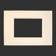 Placca Plastica Quadrata Serie Space 3P Colore Sabbia Compatibile Con Bticino Living Light