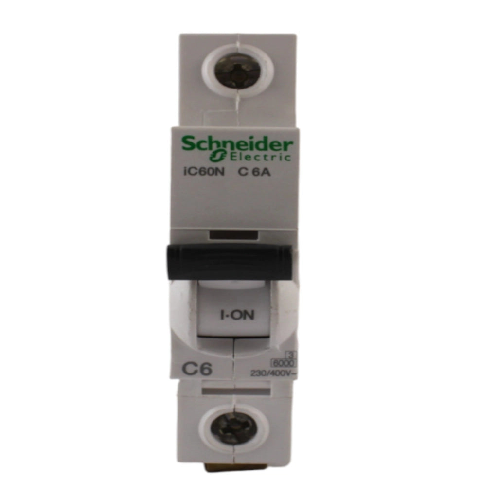 Interruttore magnetotermico 1 polo 6KA 1 modulo 6A curva C SCHNEIDER