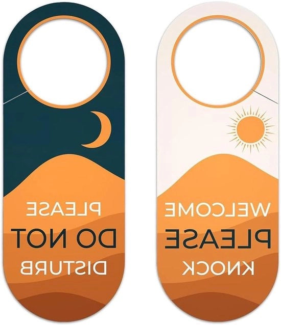 Porta Hanger Universale 2 in 1 - Pannello di Appendiabiti per Camera da Letto Hotel Ufficio 9x3,5" - Hanger Decorativo con Testo - Qualità Premium