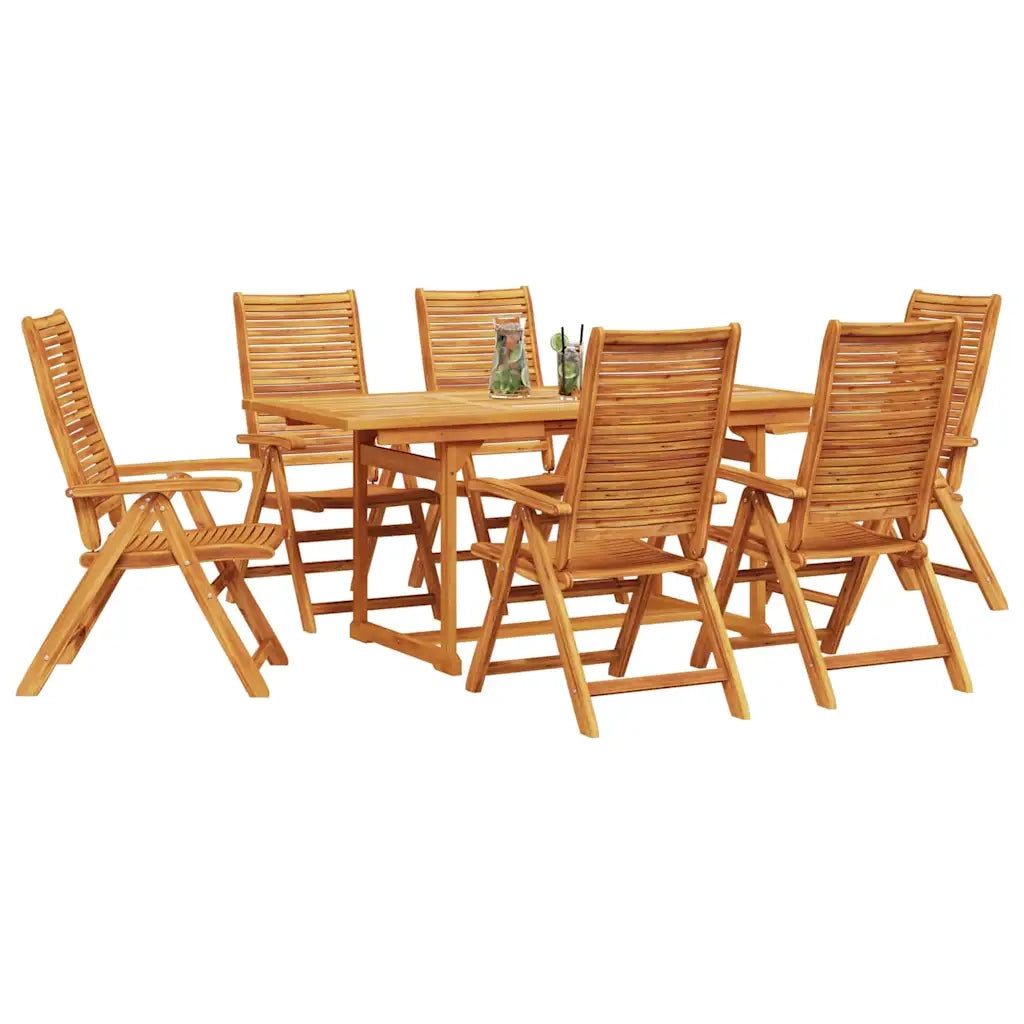 Set da Pranzo per Giardino 7 pcs Marrone 3375721