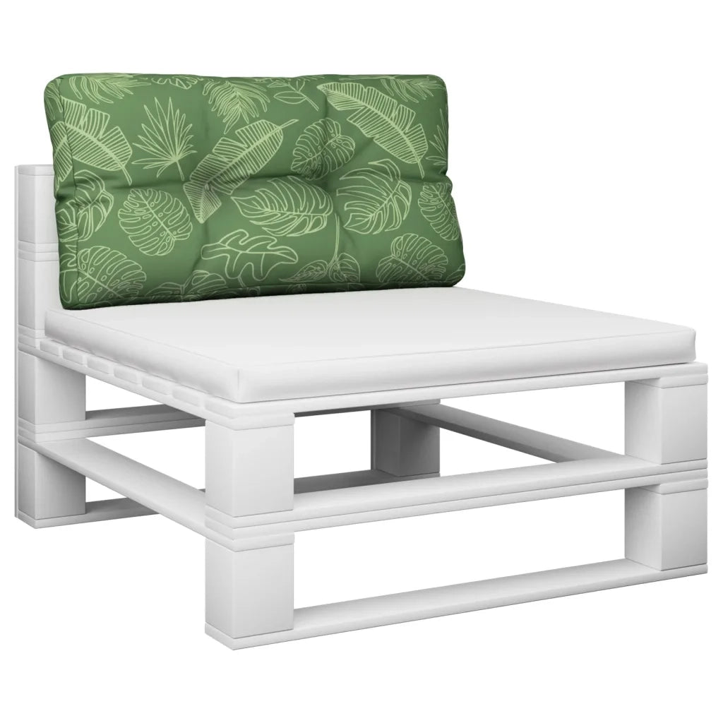 Cuscino per Pallet con Motivo a Foglie 80x40x12 cm in Tessutocod mxl 70476