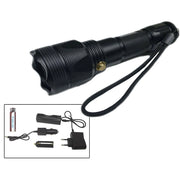 Trade Shop - Torcia Subacquea A Led Ricaricabile In Alluminio Con Batteria Da 8800 Mah -