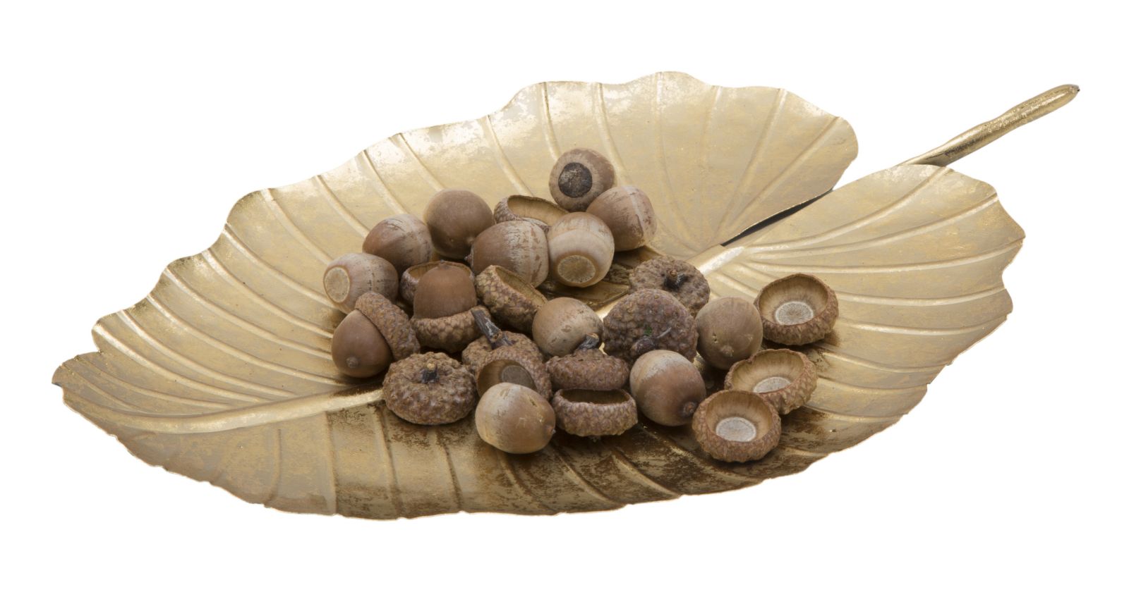 Svuota Tasche Foglia Glam 23x2x35,5 cm in Ferro Oro