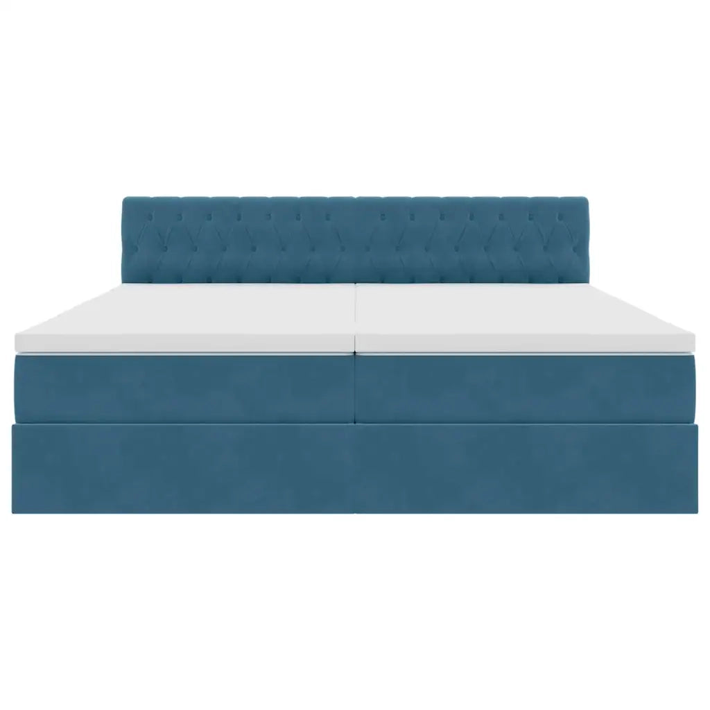 Letto con Contenitore con materasso Blu Scuro 90 x 200 cm 3370989