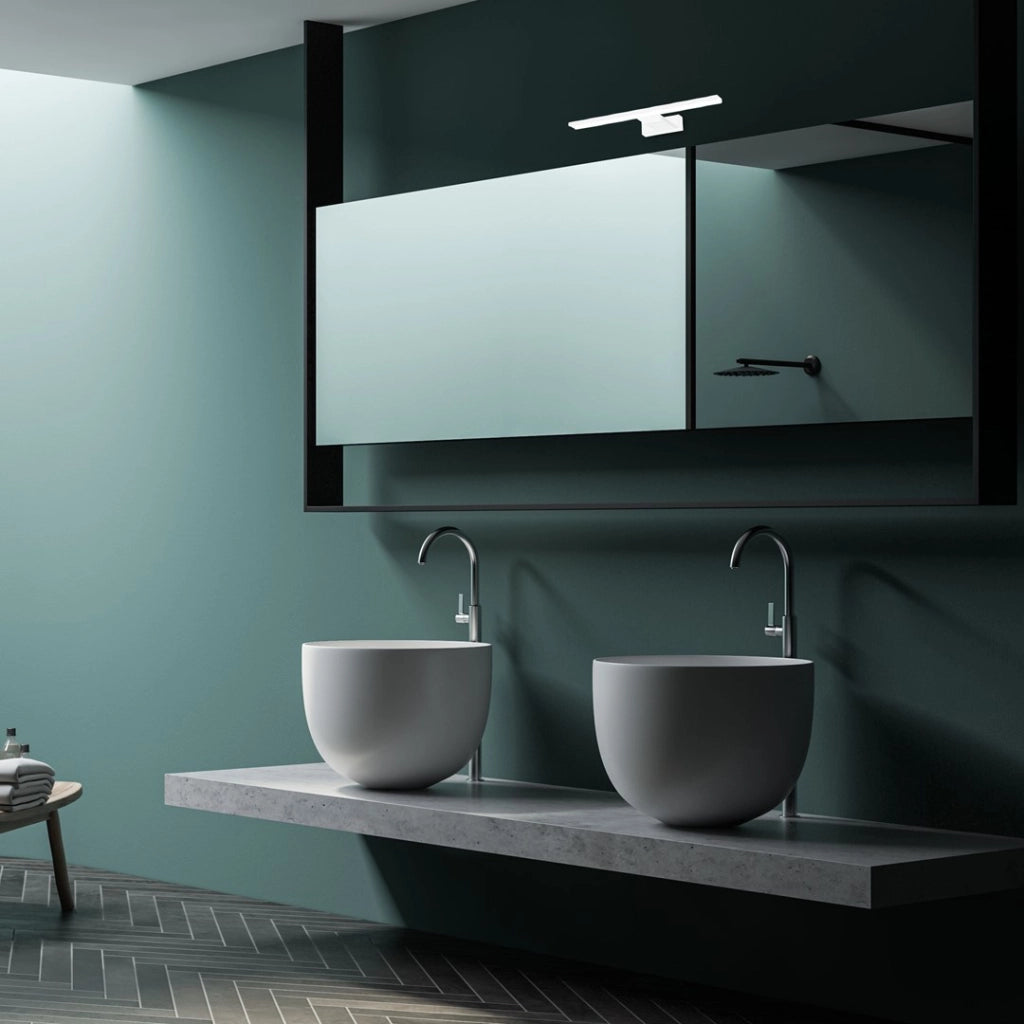 Applique Milagro SHINE LED 7W 4000K IP44 bianca 30cm