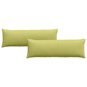 Cuscini da Divano 2 pz | Cuscini per sedie Verde chiaro 120 x 40 cm Tessuto