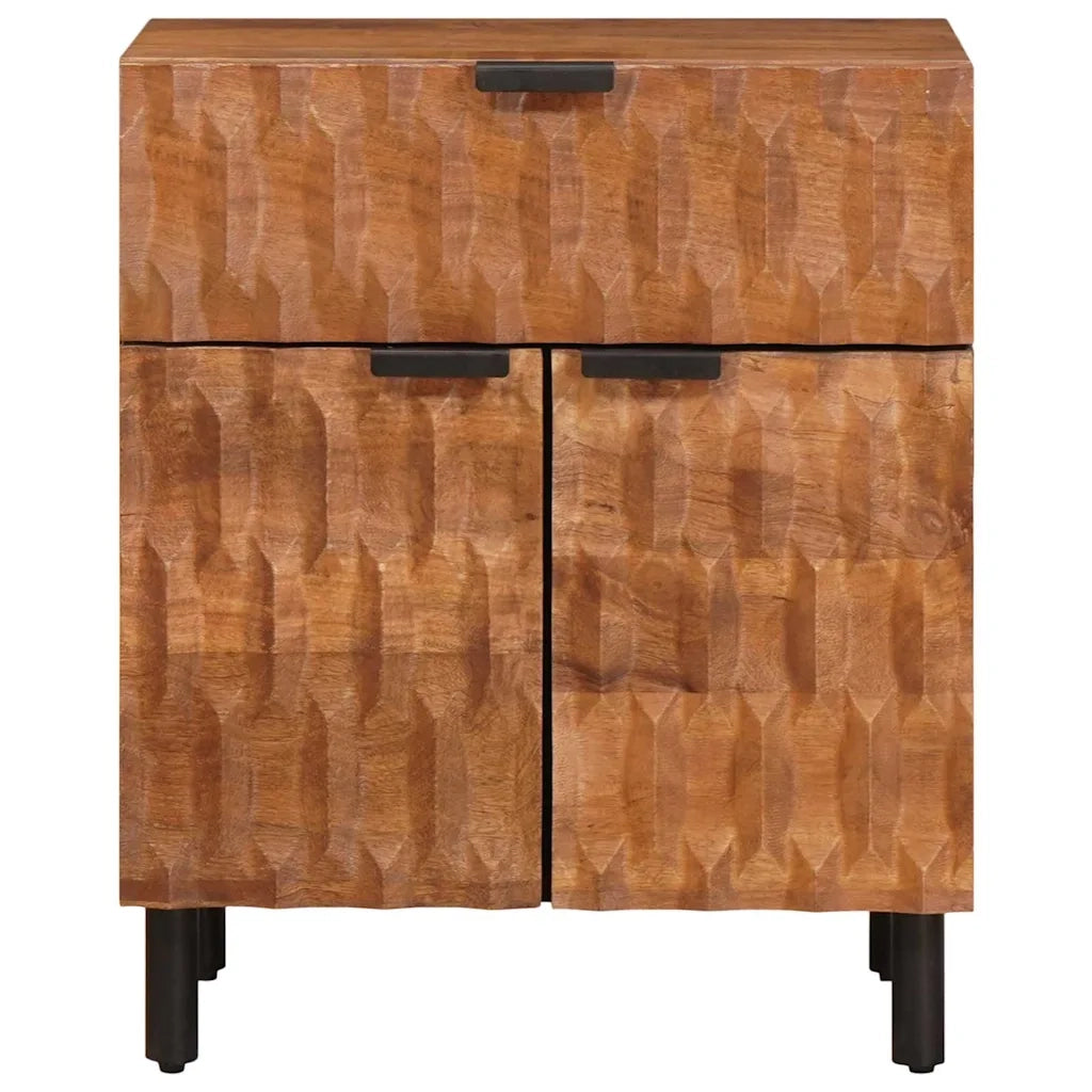 Comodino | Armadio da Notte | Mobiletto da notte con cassetto Marrone 50 x 33 x 60 cm