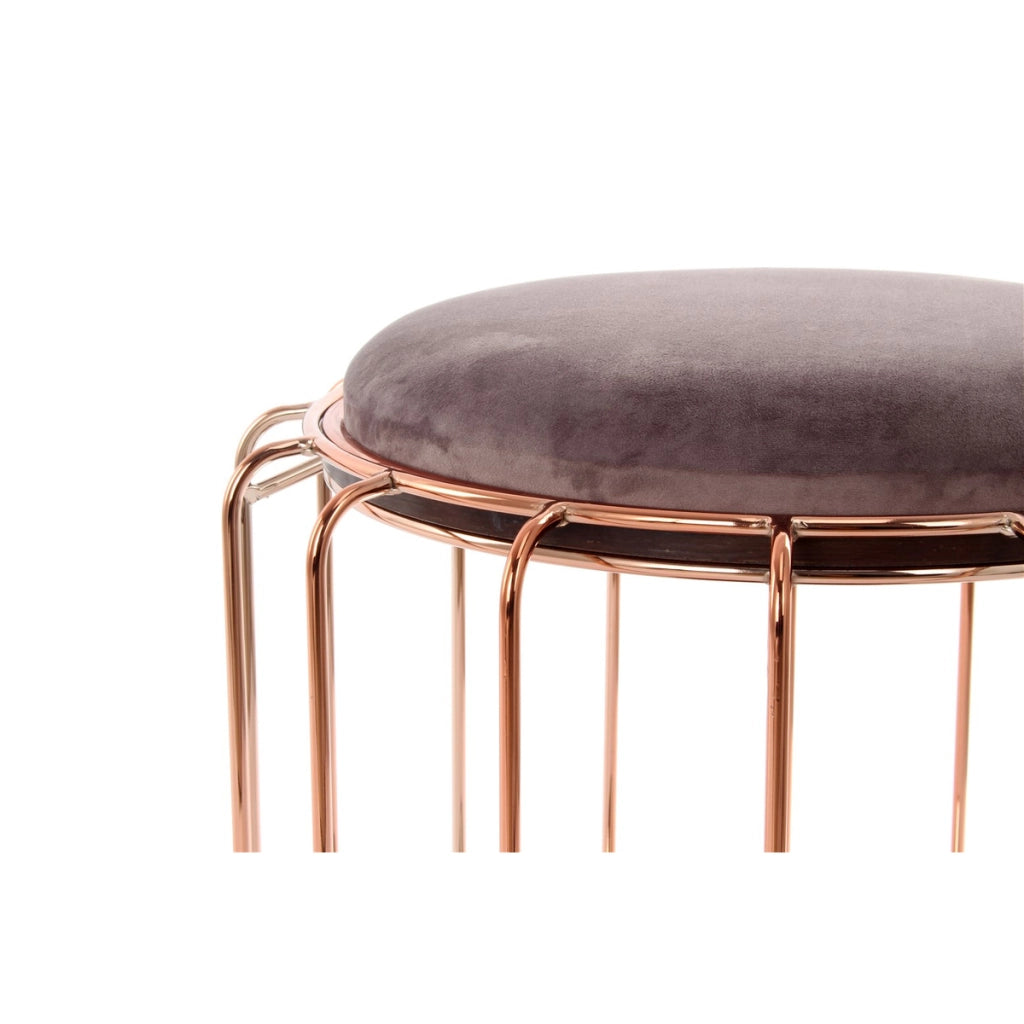 Pouf e tavolino trasformabile Comfortable in velluto e metallo