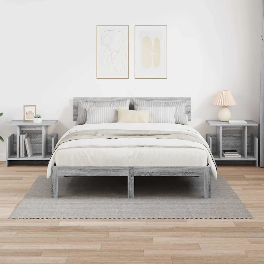 Supporto TV 2 pcs Grigio Sonoma 50 x 35 x 45 cm 891011