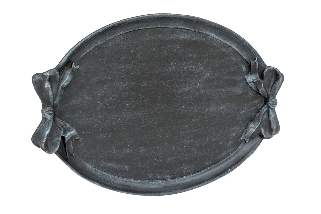 Biscottini Vassoio in legno finitura nera Made in Italy