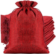 Borse in juta 30 pezzi - 20x30cm - Borse riutilizzabili - Corda per trascinare - Sostenibili - Ideali per regali e artigianato - Sacchetto regalo