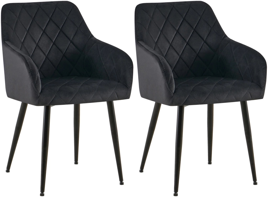 2er Set Esszimmerstuhl Monett Samt B
