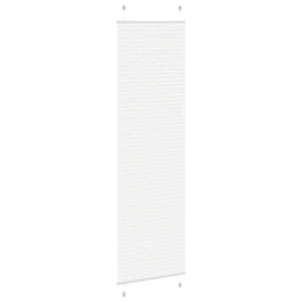 Tenda Plissettata Bianca 60x200 cm Larghezza Tessuto 59,4 cm 4015509