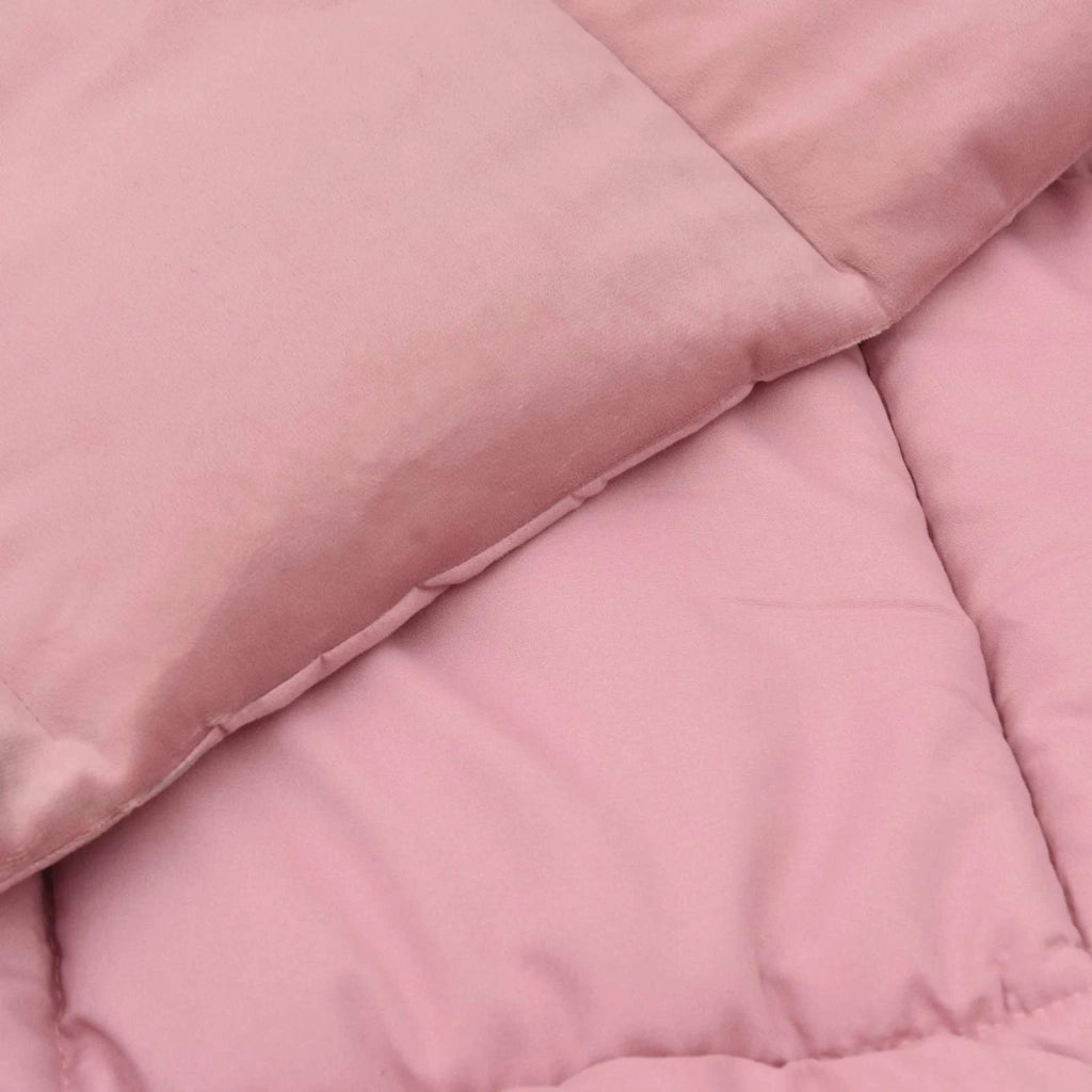 Piumone | Duvet Completo Annuale Rosa 200 x 200 cm Microfibra