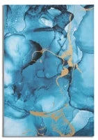 Stampa Dipinta Blu Rey cm 80X3X120