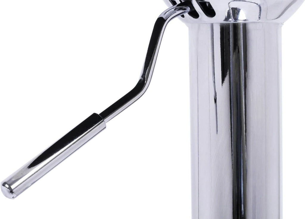 Sgabello da bar, sedia da bar con schienale, altezza regolabile 60 cm – 82 cm, girevole a 360 gradi, in similpelle, PU (nero)