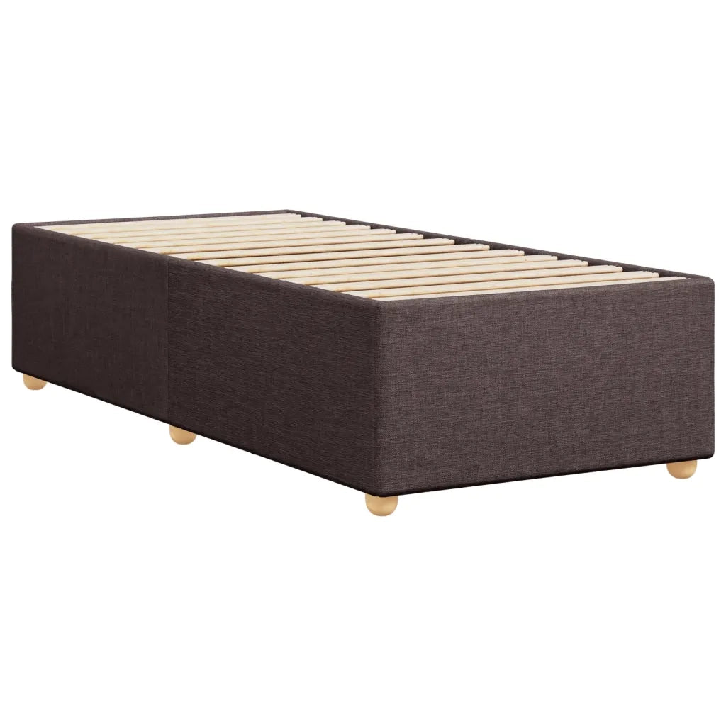 Giroletto senza Materasso-Struttura Letto Marrone Scuro 100x200 cm Tessuto 592059