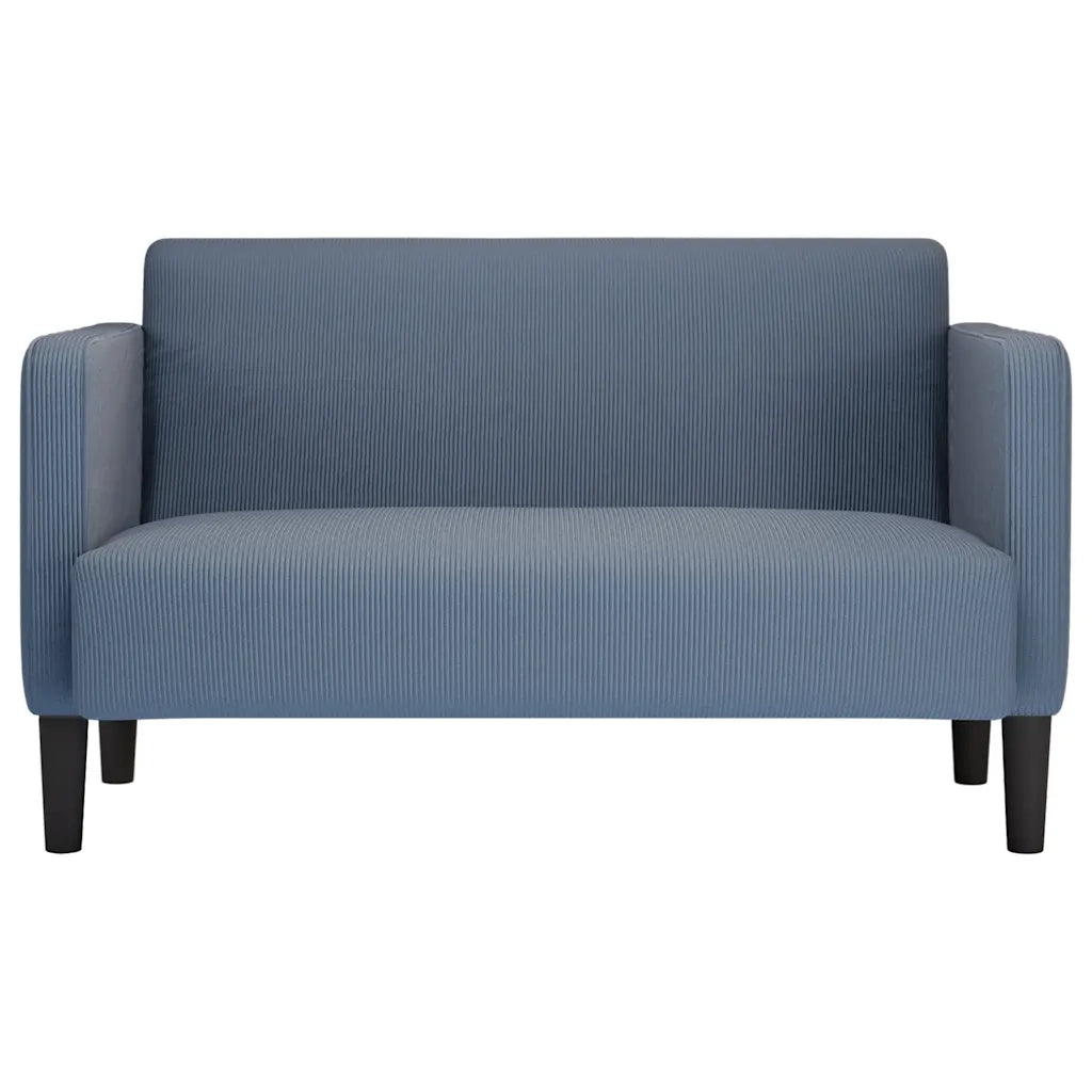 Divano | Divano da soggiorno | Sofa Divanetto Blu 109 cm Tessuto di Velluto a Coste